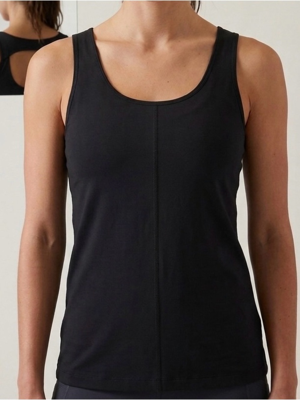 lululemon athletica Black Scoop-Neck Tank Top